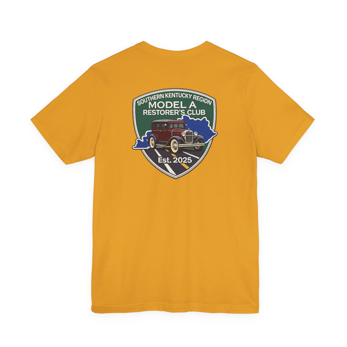 Southern Kentucky Region Model A Restorer's Club T‑Shirt — Front and Back Logos Unisex Jersey Short Sleeve Tee