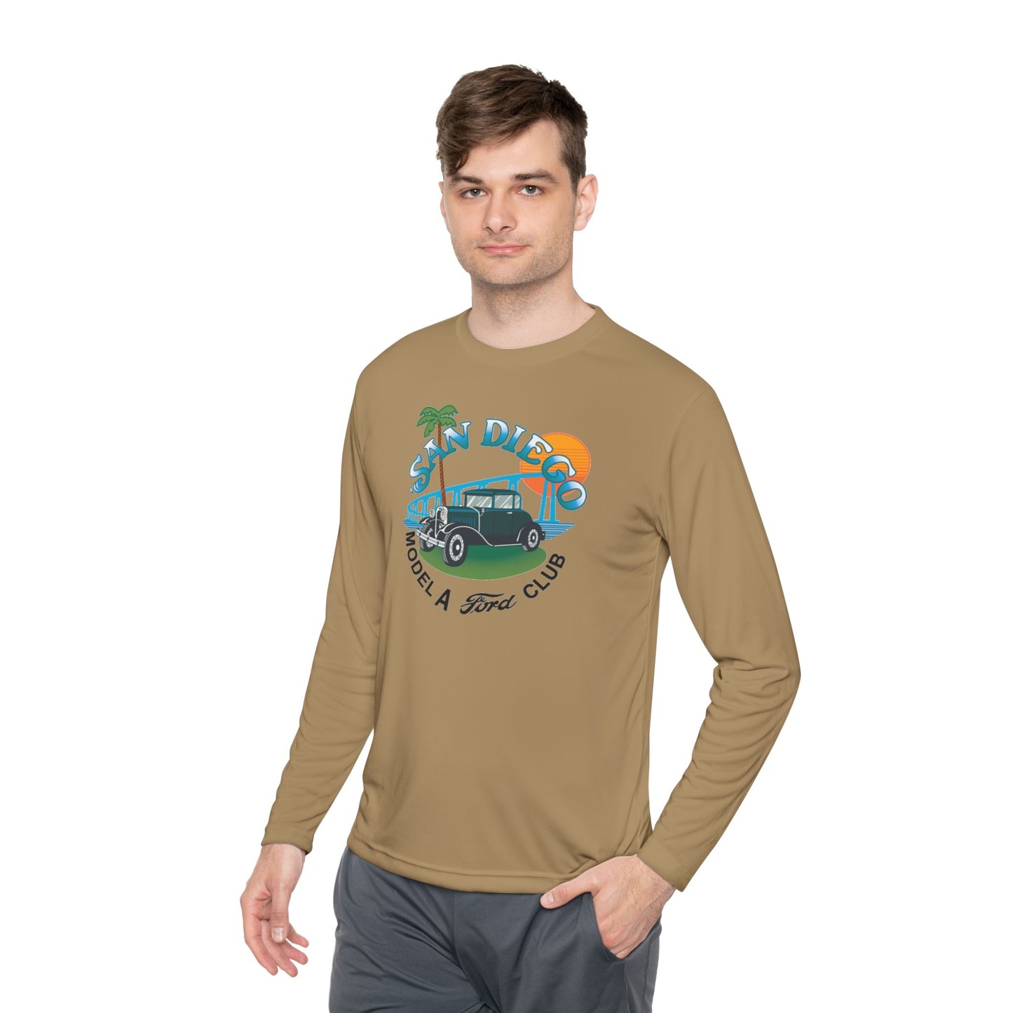 San Diego Model A Ford Club — Unisex Lightweight Long Sleeve Tee