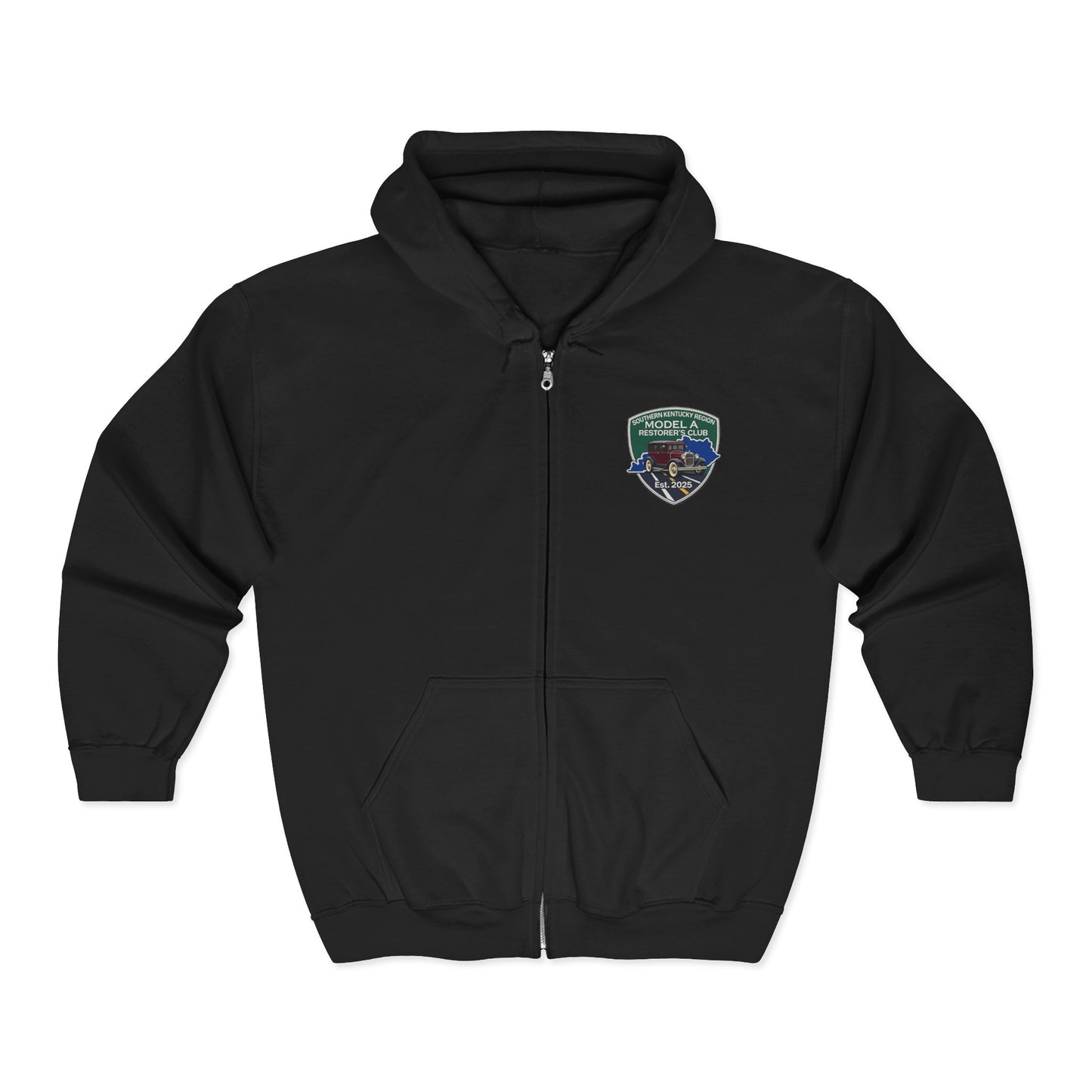 Southern Kentucky Region Model A Restorer's Club - Unisex Heavy Blend™ Full Zip Hooded Sweatshirt