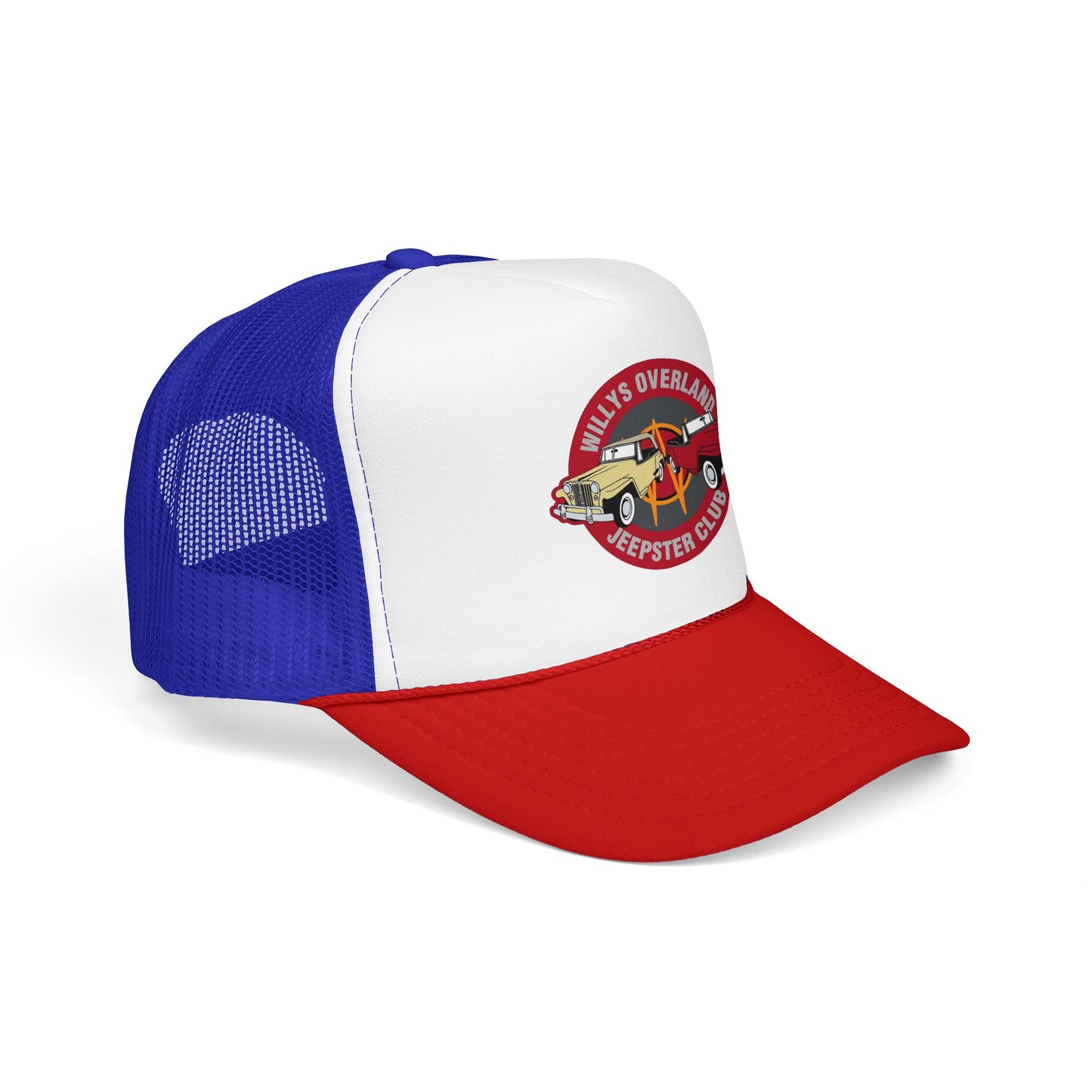 Willys Overland Jeepster Club Printed Trucker Hat