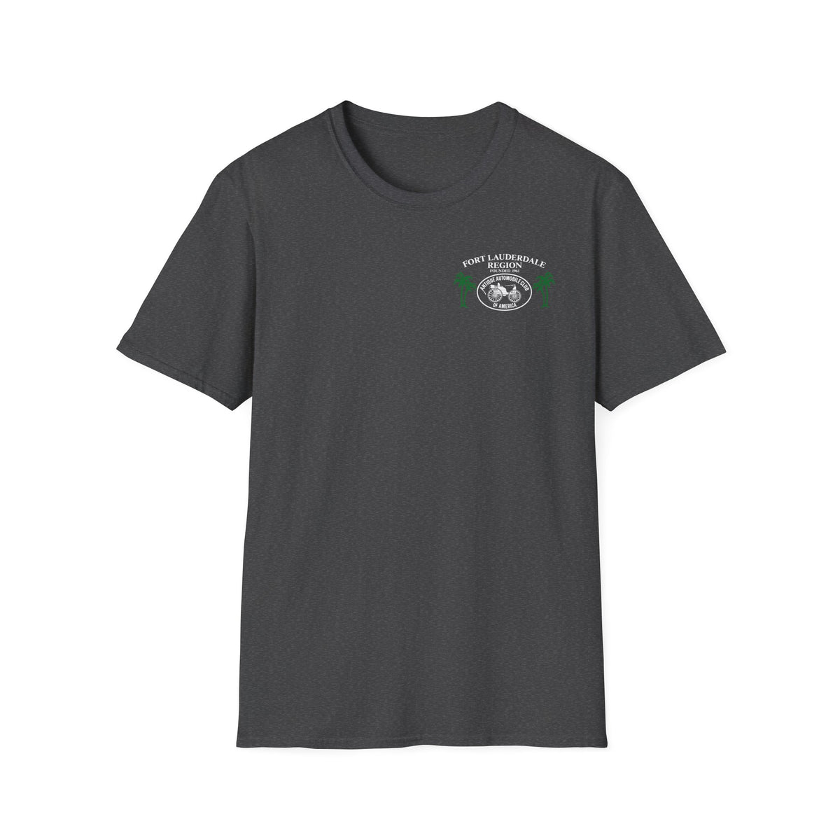 Fort Lauderdale Region AACA T-Shirt - Unisex Softstyle T-Shirt Front and Back Logos