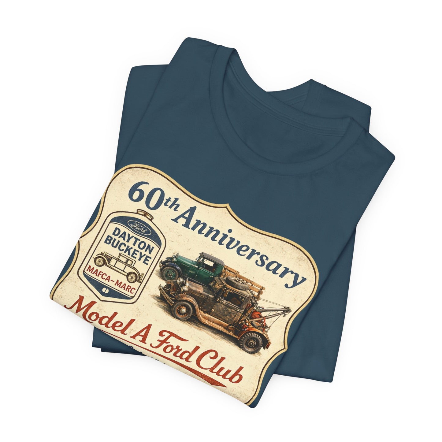 Dayton Buckeye Model A Ford Club 60th Anniversary Tee (JA) - Vintage Classic Truck Shirt