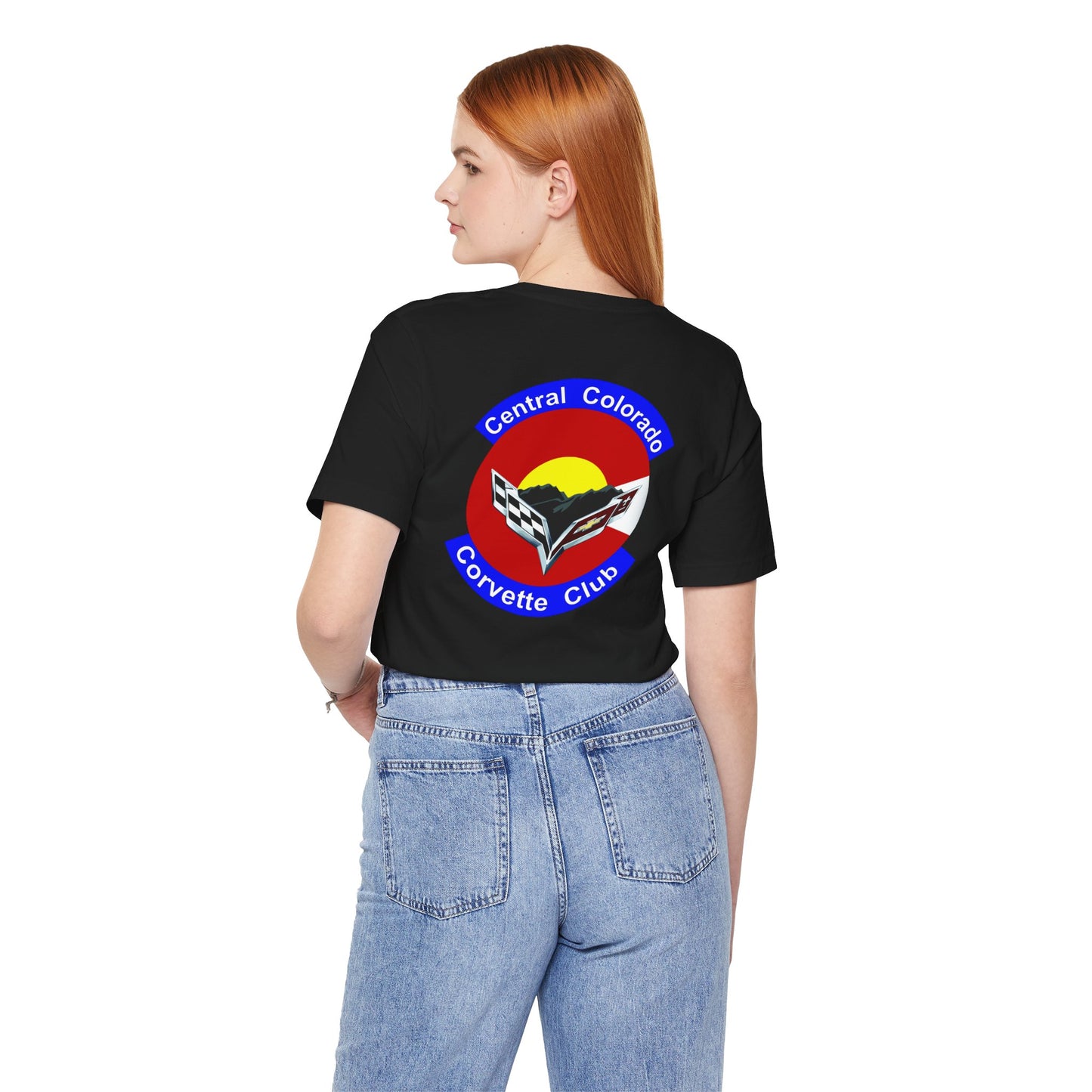 Central Colorado Corvette Club T‑Shirt — Front and Back Logos
