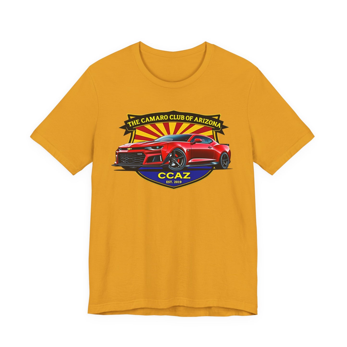 Camaro Club of Arizona T-Shirt – CCAZ Red Camaro Graphic Tee