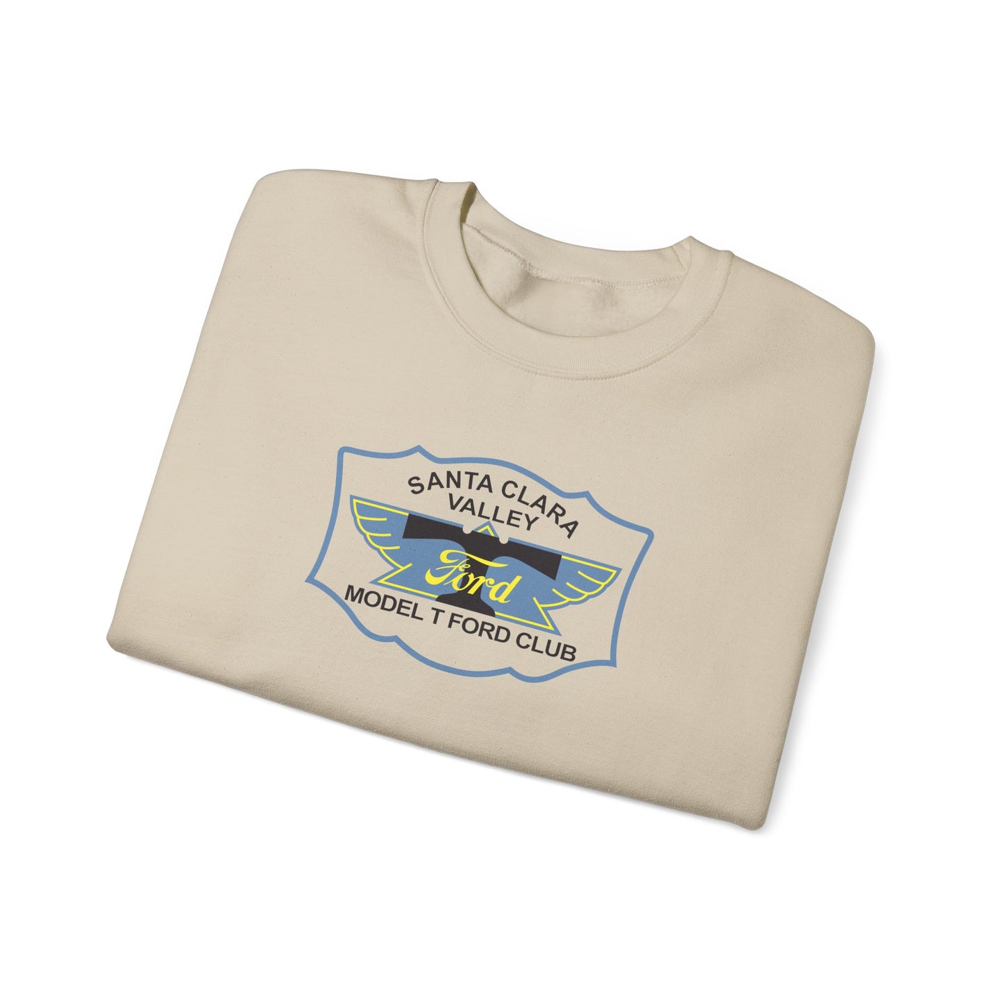 Santa Clara Valley Model T Ford Club (front and back print) Unisex Heavy Blend™ Crewneck Sweatshirt