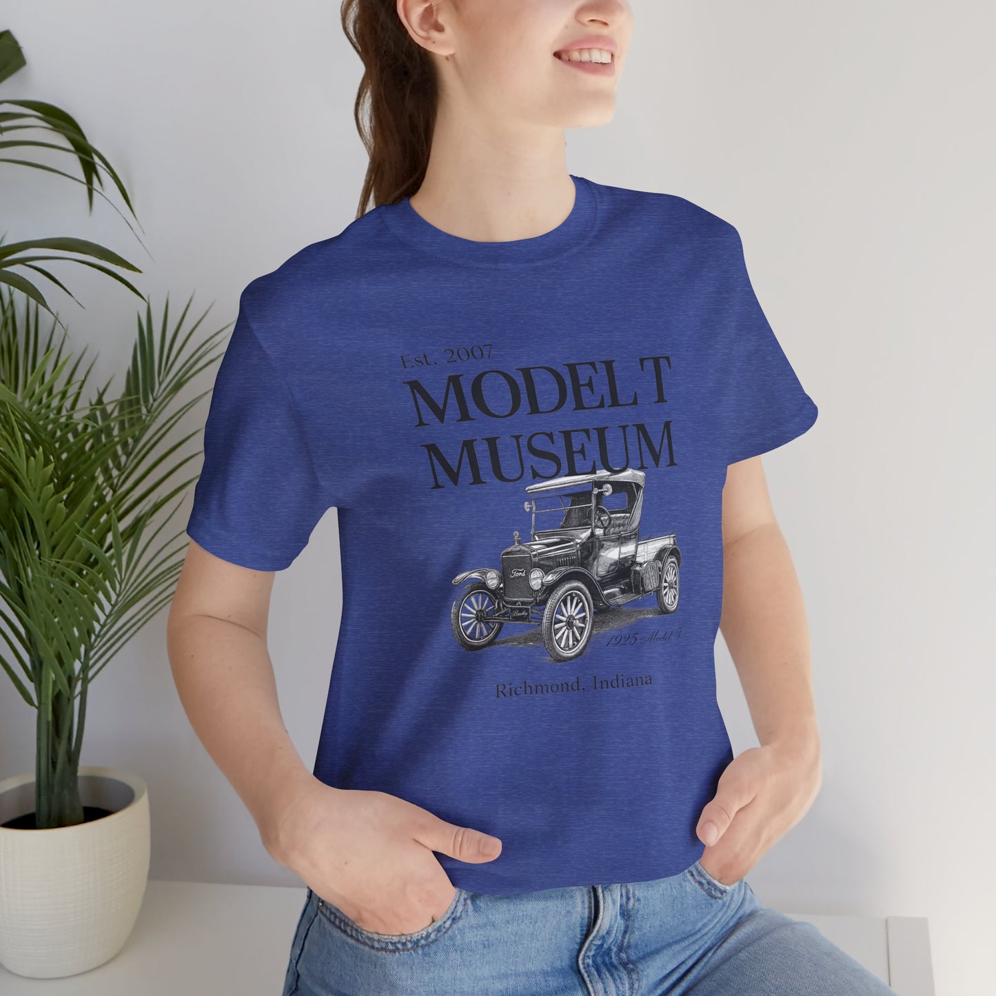 1925 Model T Pickup "Bradley" Museum Tee — Vintage Ford Model T Illustration (Richmond, Indiana)