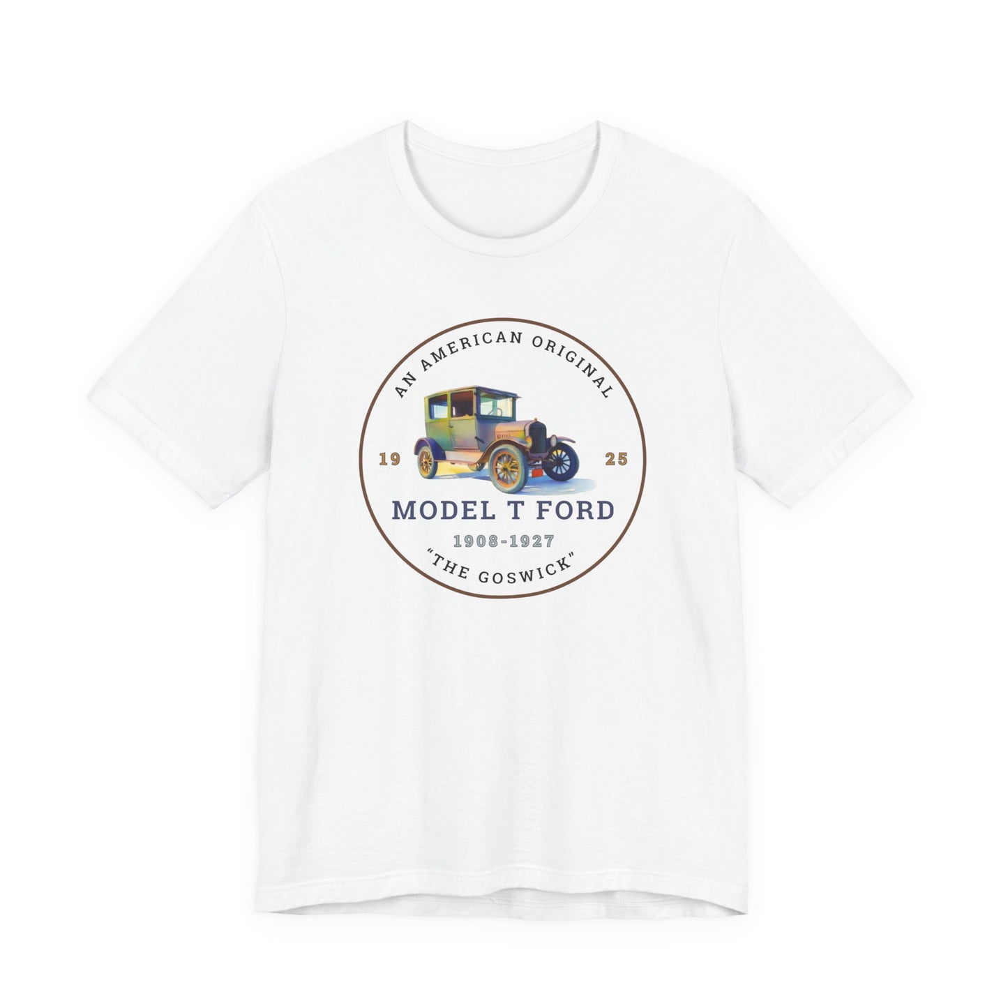 1925 Model T Ford Tudor Tee — Classic Antique Car Graphic Shirt