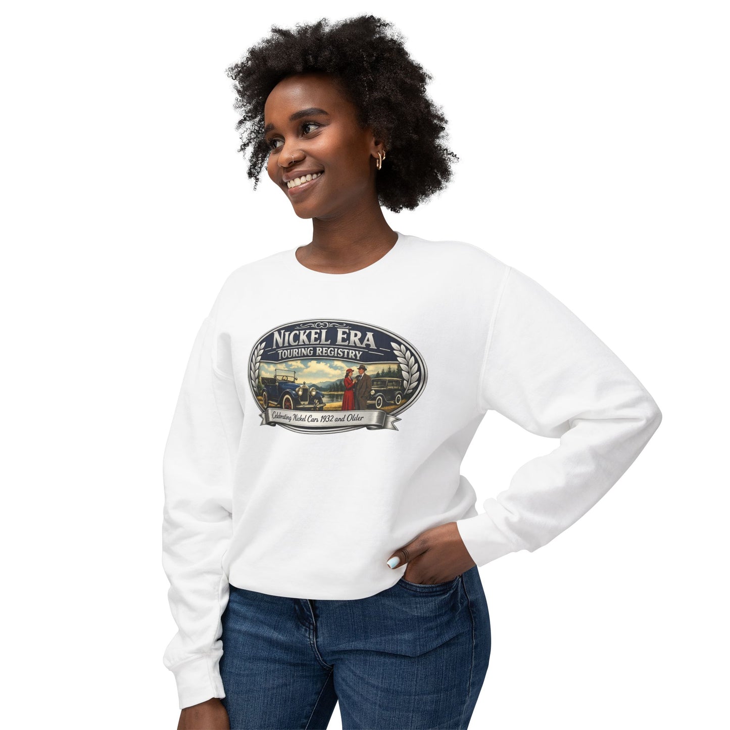Nickel Era Touring Registry Retro Crewneck Lightweight Sweatshirt