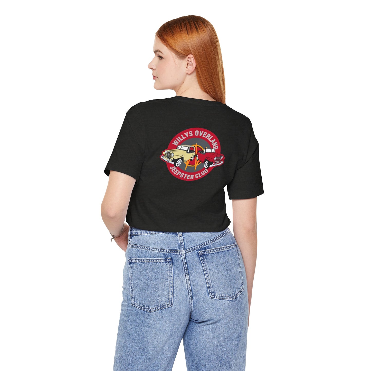 Willys Overland Jeepster Club T‑Shirt — Front and Back Logos