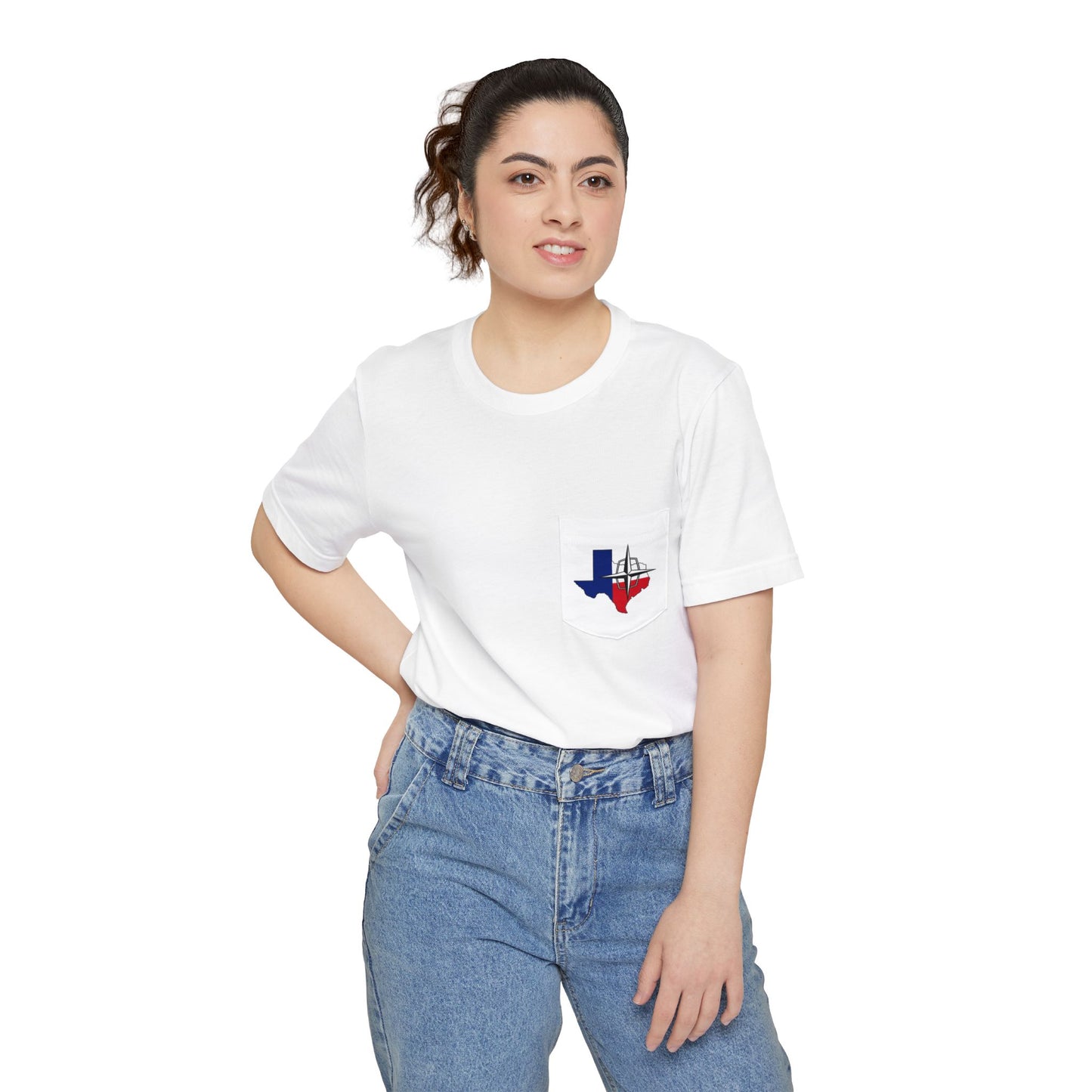Lincoln & Continental Owners Club - Texas Gulf Coast Region Pocket T-Shirt - Front & Back Logos