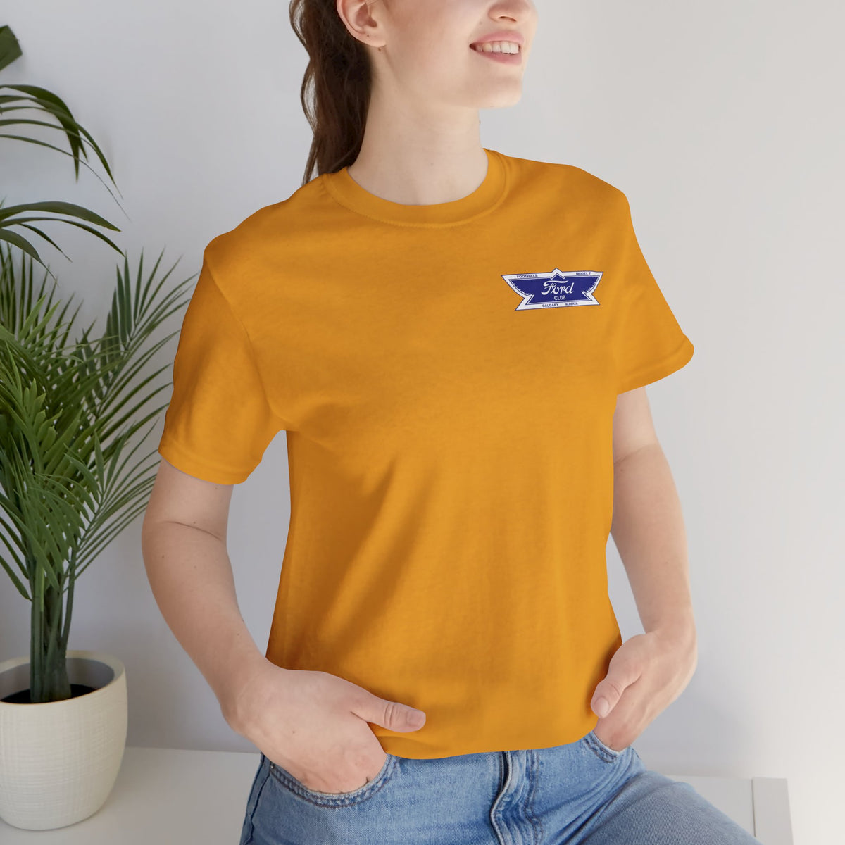 Foothills Model T Club Unisex Soft Tee — Small Front Logo