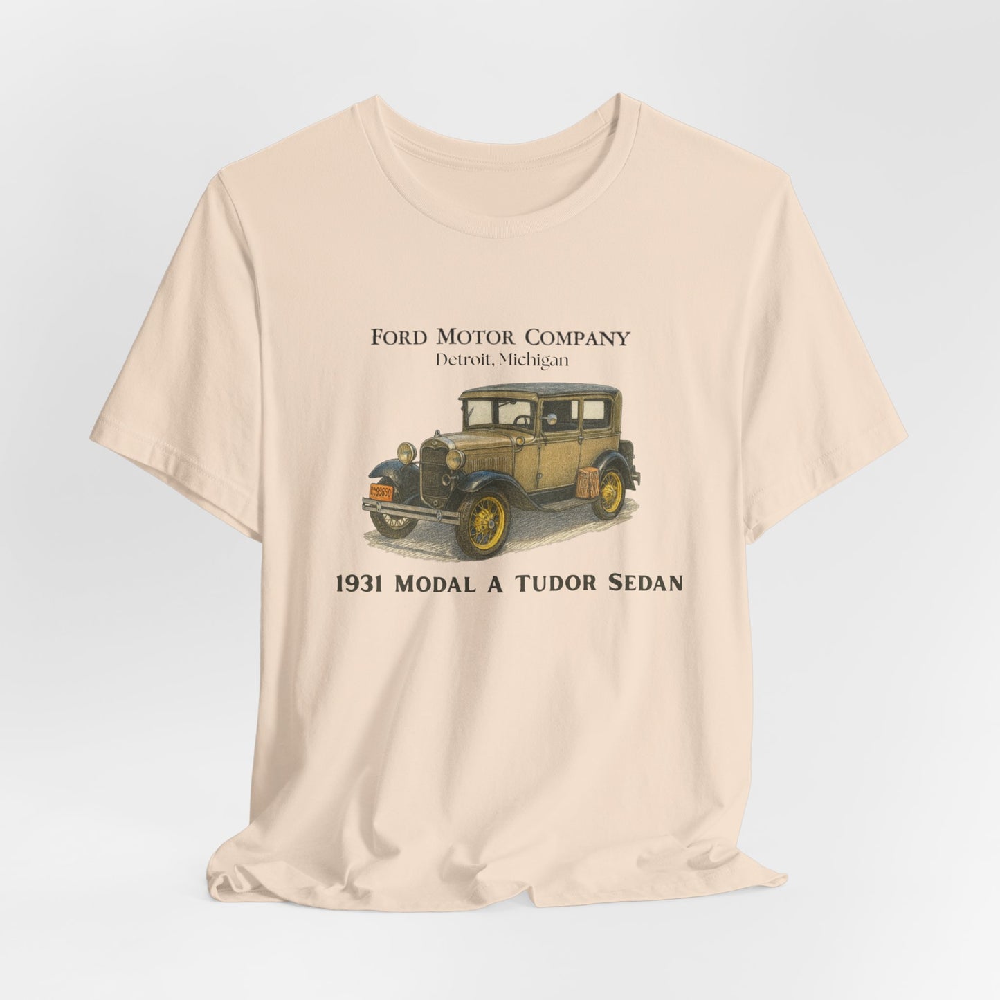1931 Model A Ford Tudor Sedan T‑Shirt — Classic Ford Motor Company Car Tee