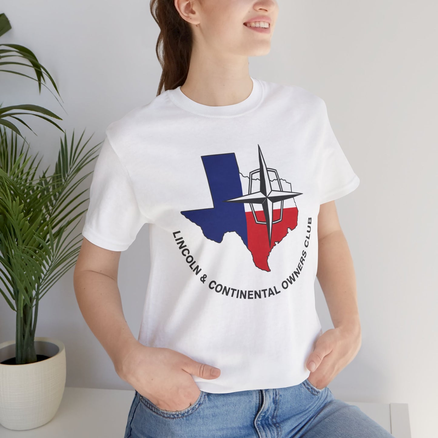 Lincoln & Continental Owners Club - Texas Gulf Coast Region T‑Shirt — Unisex Jersey Short Sleeve Tee