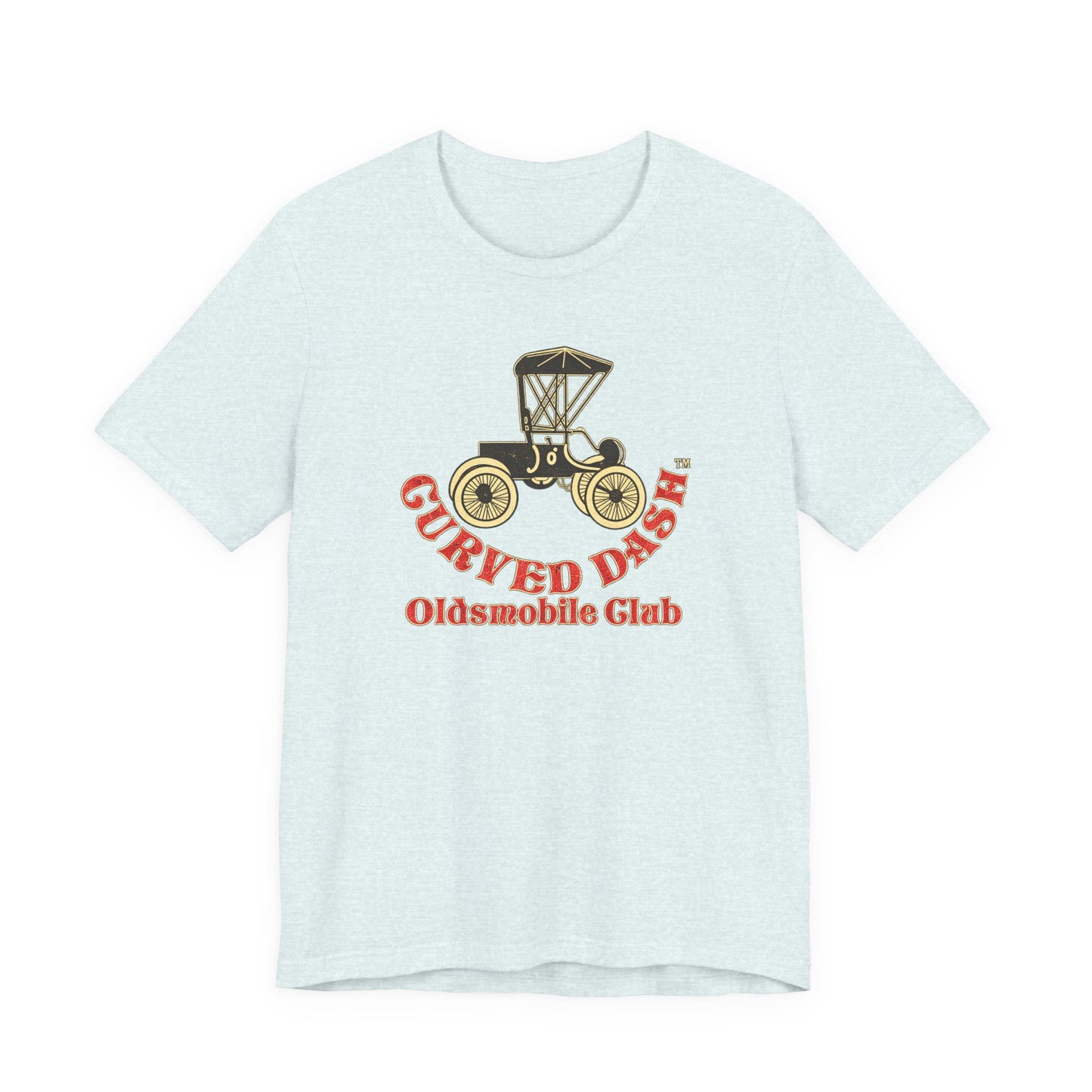 Curved Dash Oldsmobile Club Vintage Car T-Shirt - Unisex Soft Short Sleeve Tee