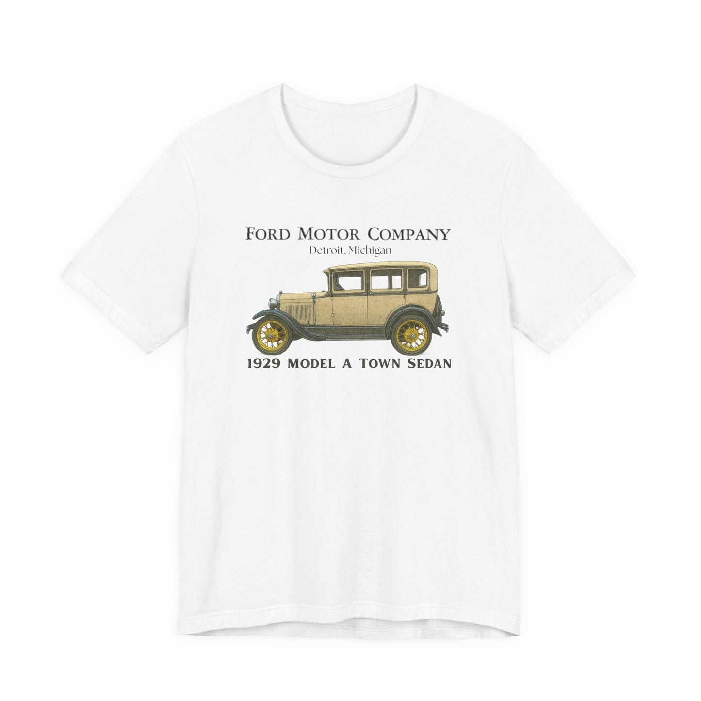 1929 Ford Model A Town Sedan T-Shirt – Classic Car Tee