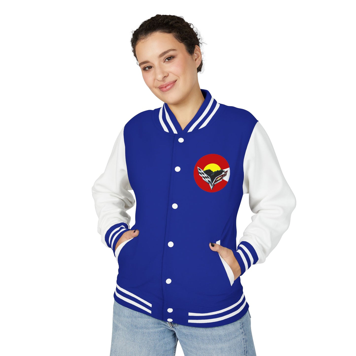 Central Colorado Corvette Club Varsity Letterman Jacket - Printed