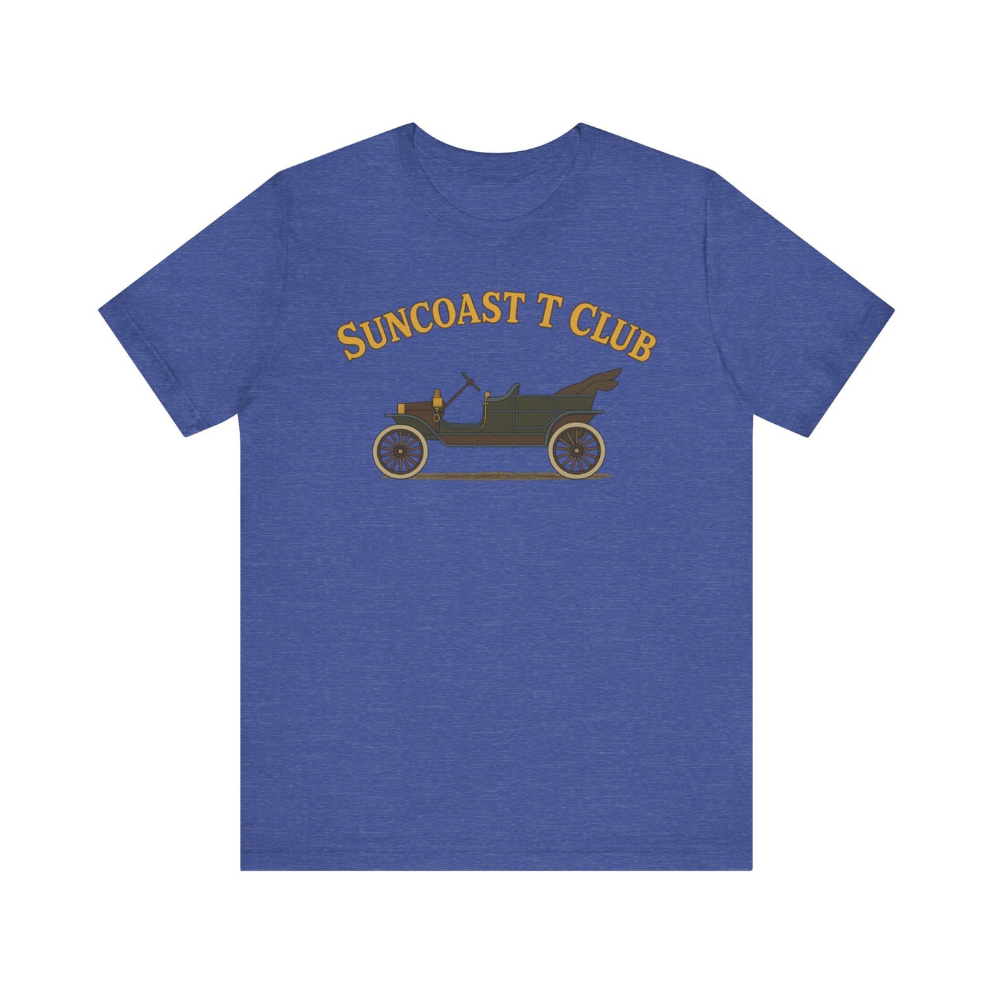 Suncoast T Club - Graphic Tee, Retro T-Shirt for Car Lovers, Classic Style Tee for Every Occasion