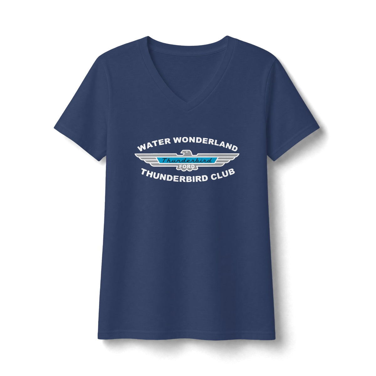 Water Wonderland Thunderbird Club Women's Fan Favorite V-Neck Tee - Soft Feel