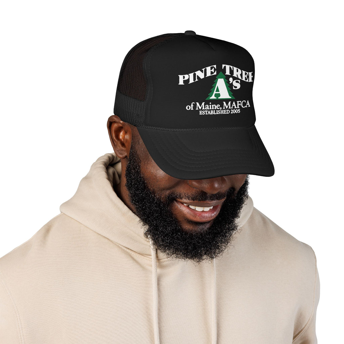 Pine Tree A's of Maine, MAFCA Foam Printed Trucker Hat