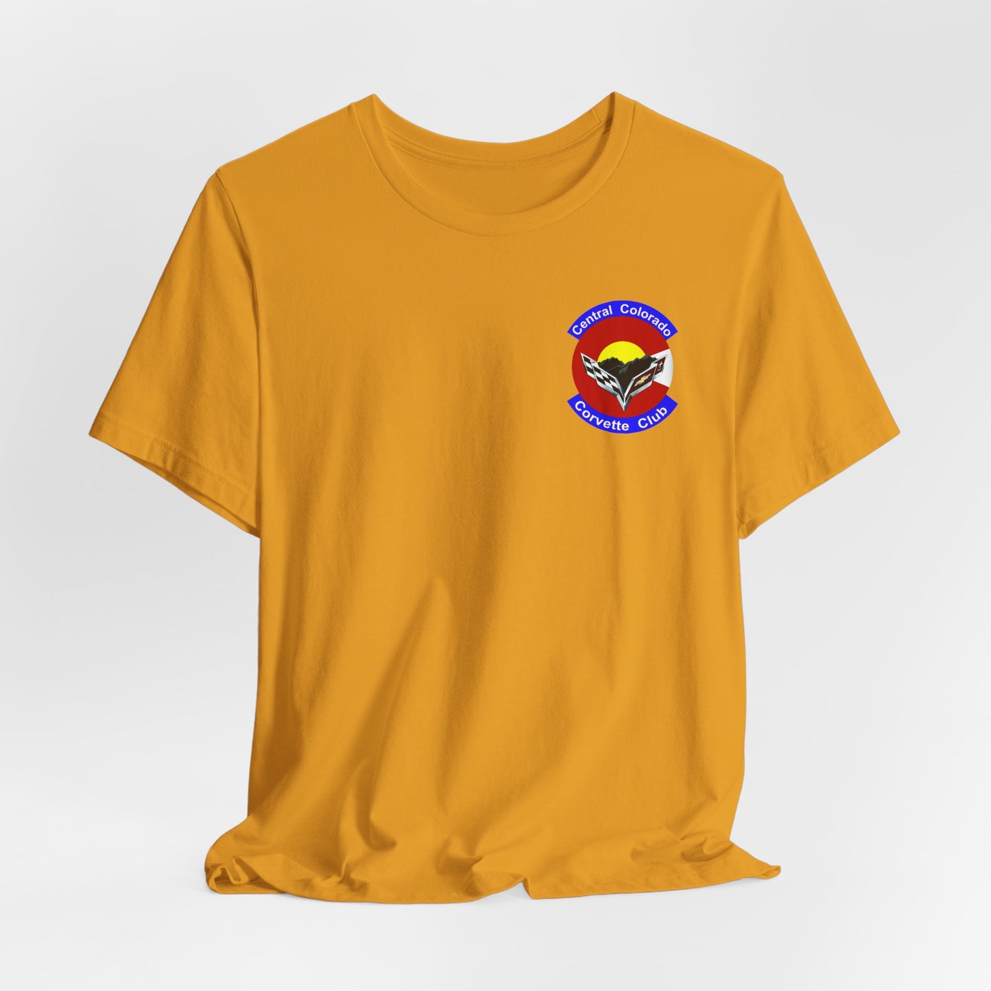Central Colorado Corvette Club T‑Shirt — Front and Back Logos