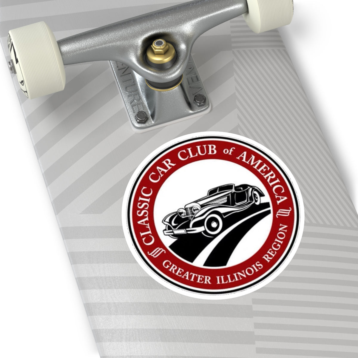 Classic Car Club of America Greater Illinois Region Round Vinyl Sticker