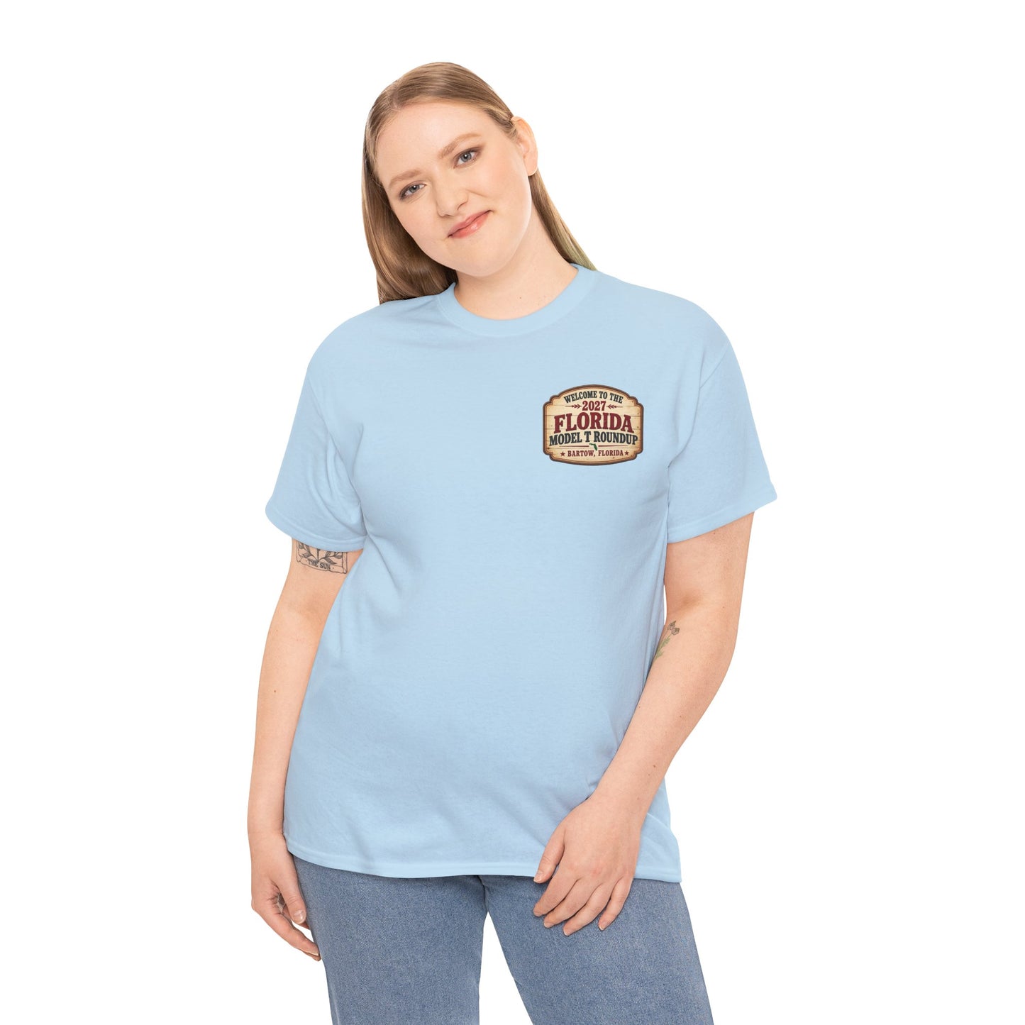 Florida Model T Roundup 2027 T-Shirt - Unisex Heavy Cotton Tee