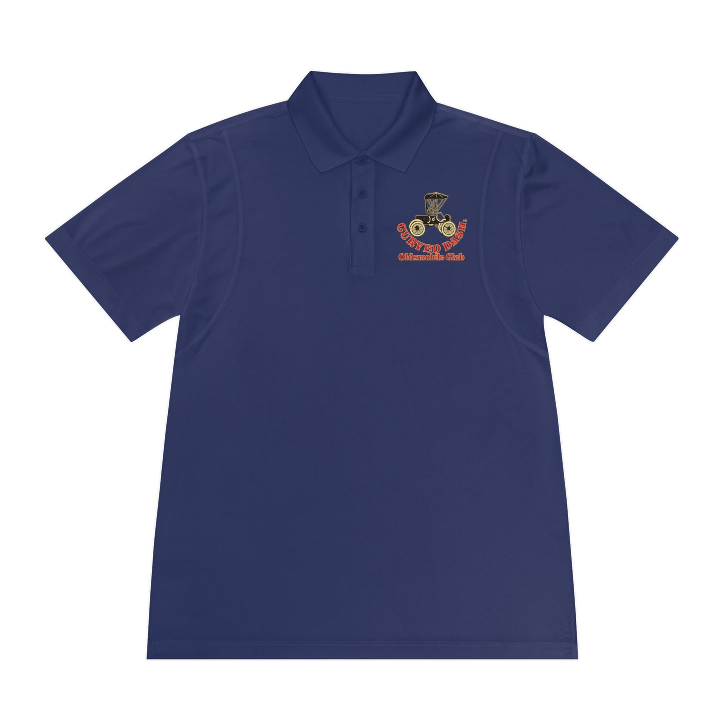 Curved Dash Oldsmobile Club Printed Polo Shirt