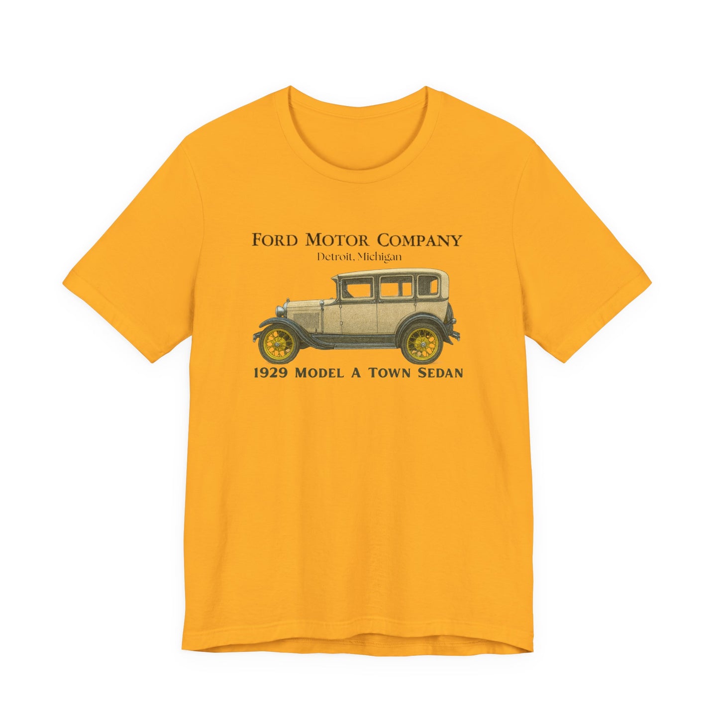 1929 Ford Model A Town Sedan T-Shirt – Classic Car Tee