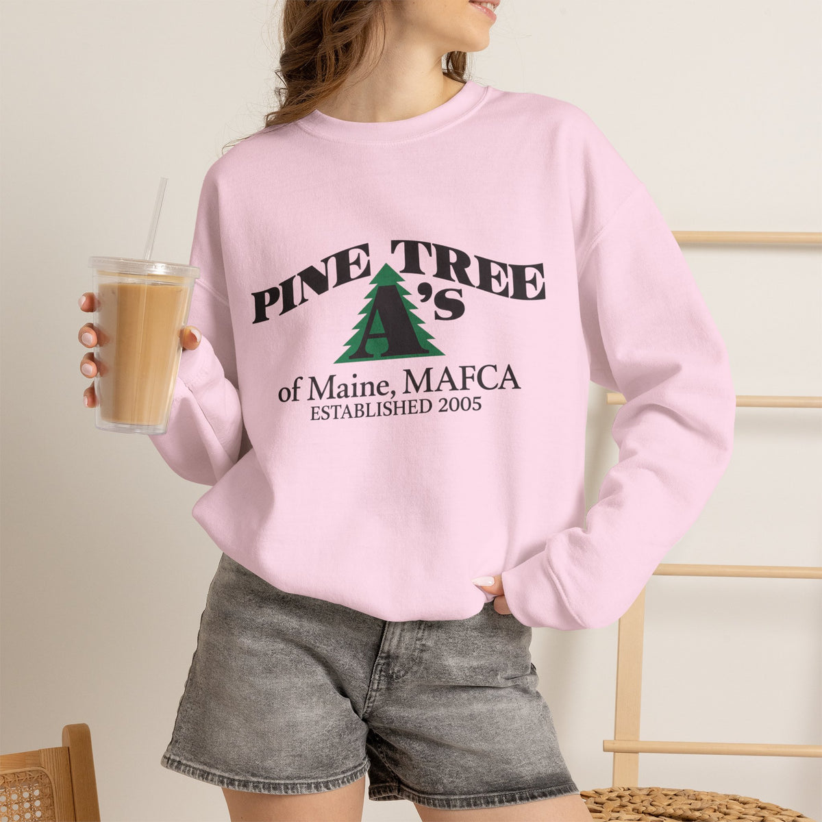 Pine Tree A's of Maine, MAFCA — Unisex Heavy Blend™ Crewneck Sweatshirt