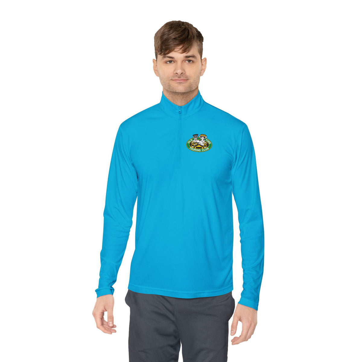 Old Time Touring Club of Pennsylvania Quarter-Zip Pullover - Front and Back Logos