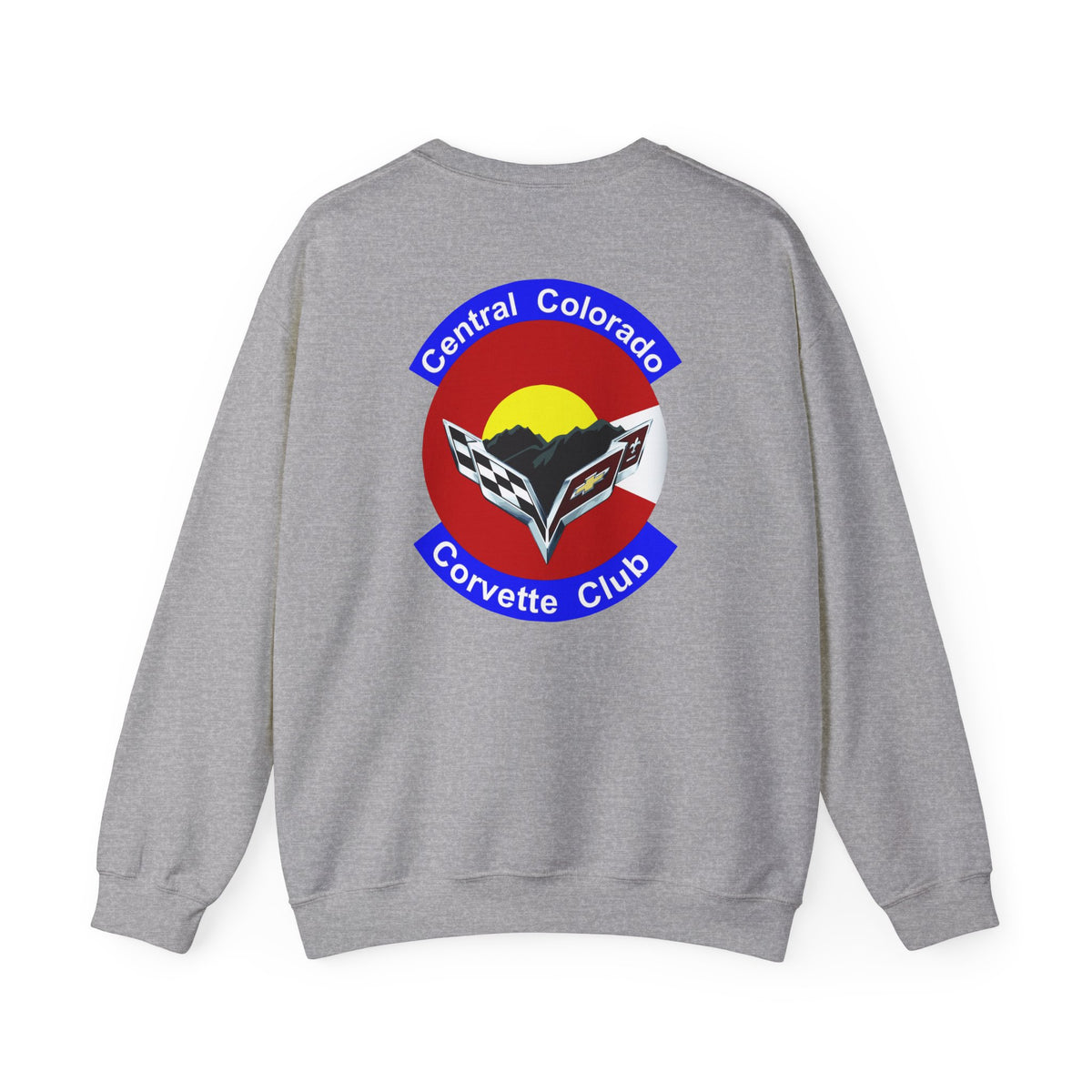 Central Colorado Corvette Club Screen Printed Sweatshirt – Unisex Heavy Blend™ Crewneck Sweatshirt