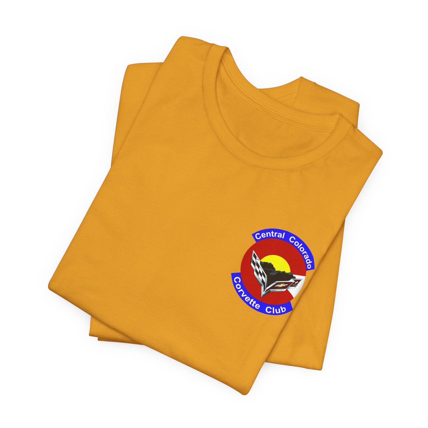 Central Colorado Corvette Club T‑Shirt — Front and Back Logos
