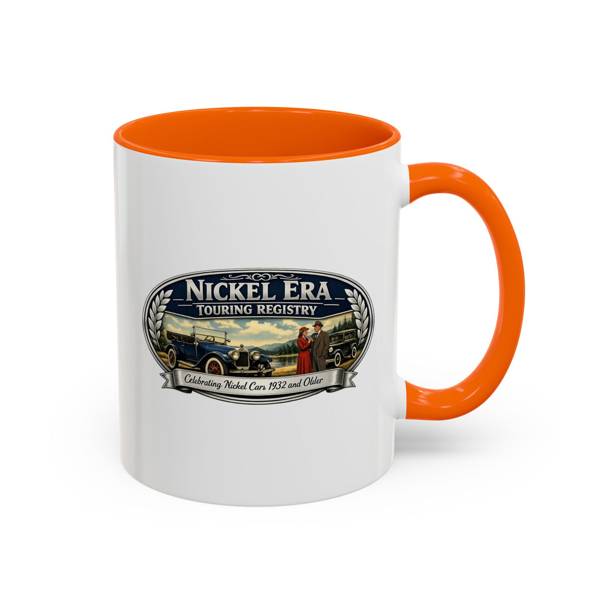 Nickel Era Touring Registry Coffee Mug — Vintage Classic Car Enthusiast Gift