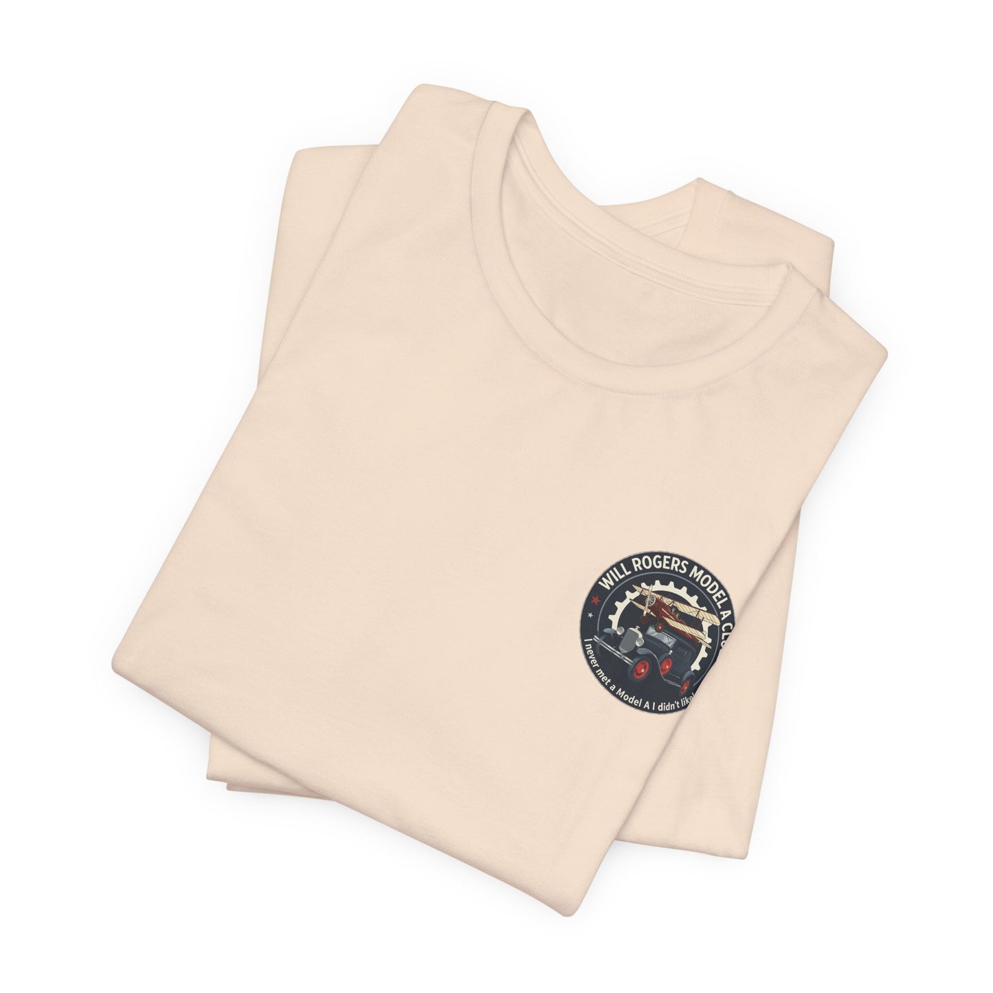 Will Rogers Model A Club (small front logo) Unisex Jersey Tee