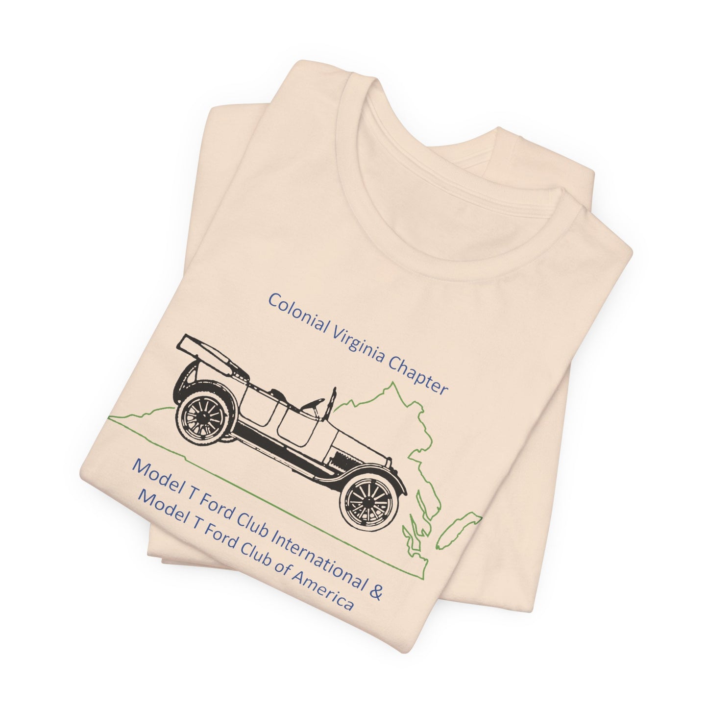 Colonial Virginia Chapter Tee — Colonial Virginia Chapter Vintage Car Shirt