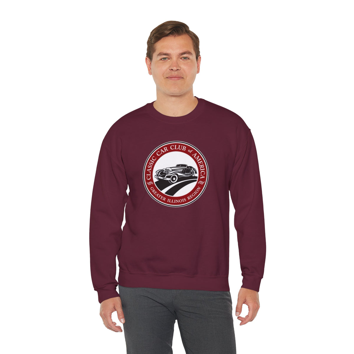 Classic Car Club of America Greater Illinois Region — Unisex Heavy Blend™ Crewneck Sweatshirt