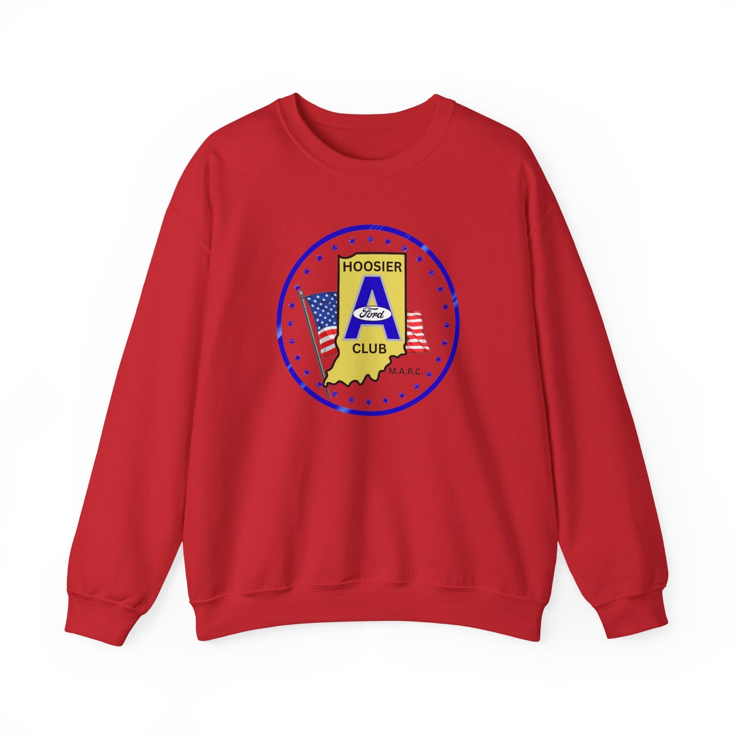 Hoosier A Ford Club Crewneck Sweatshirt — Indiana Pride Vintage Seal