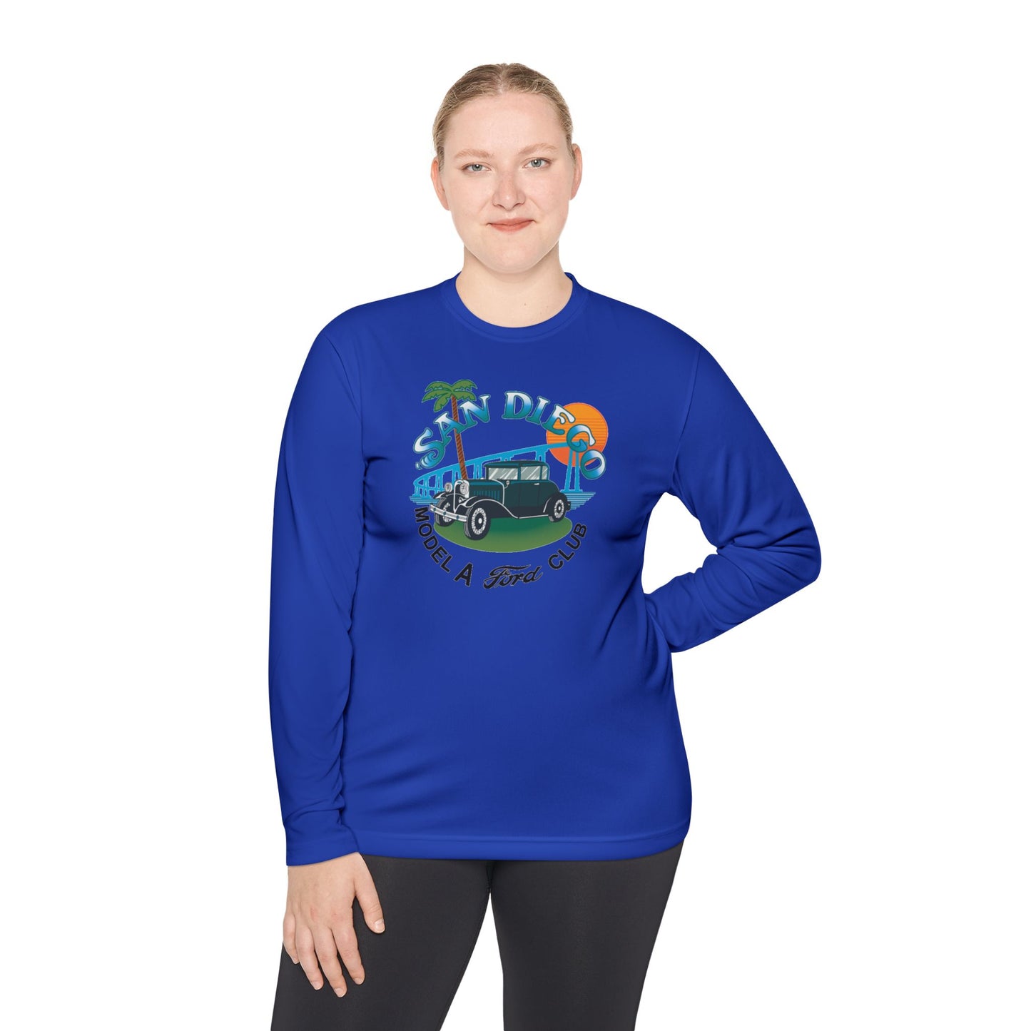 San Diego Model A Ford Club — Unisex Lightweight Long Sleeve Tee