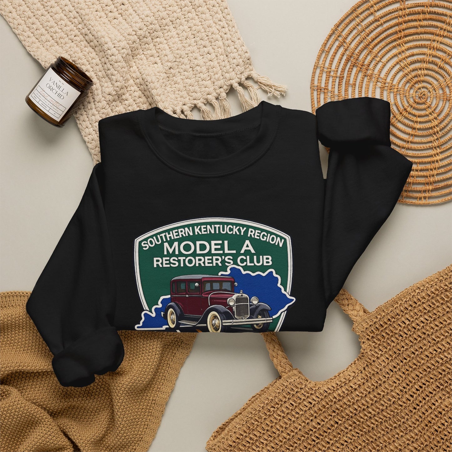 Southern Kentucky Region Model A Restorer's Club Crewneck Sweatshirt — Unisex Heavy Blend™ Gildan Crewneck Sweatshirt