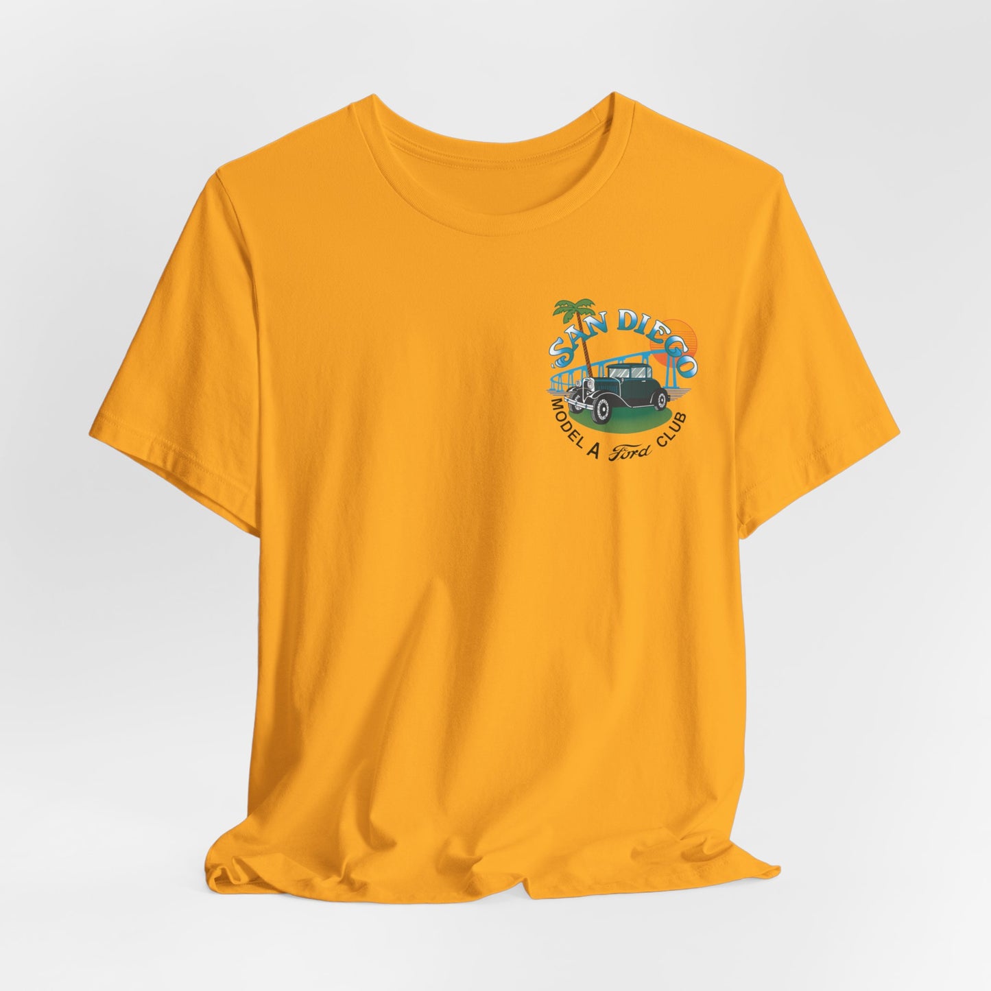 San Diego Model A Ford Club Tee — Vintage Car Sunset Shirt