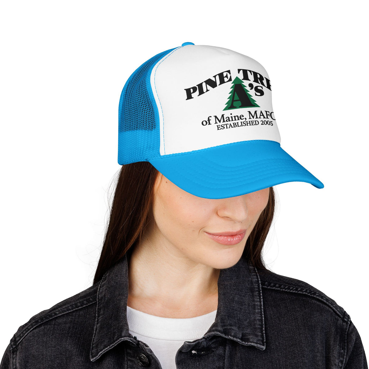 Pine Tree A's of Maine, MAFCA Foam Printed Trucker Hat