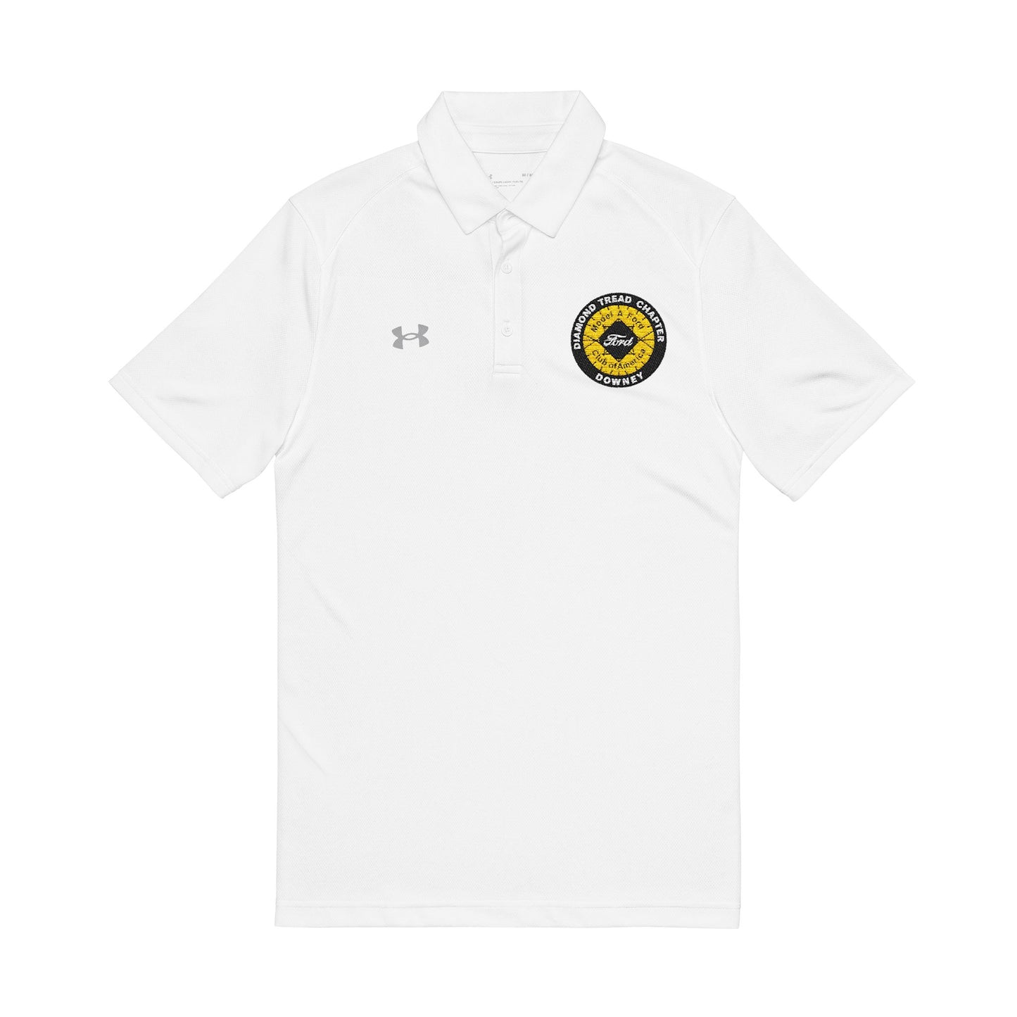 Diamond Tread Chapter Downey Embroidered Crew Logo — Under Armour Performance Golf Polo
