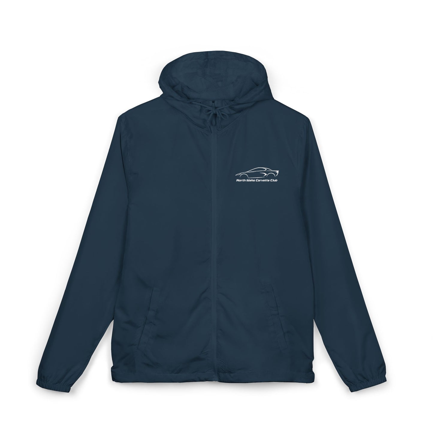 North Idaho Corvette Club Jacket — Unisex Full-Zip Windbreaker Jacket