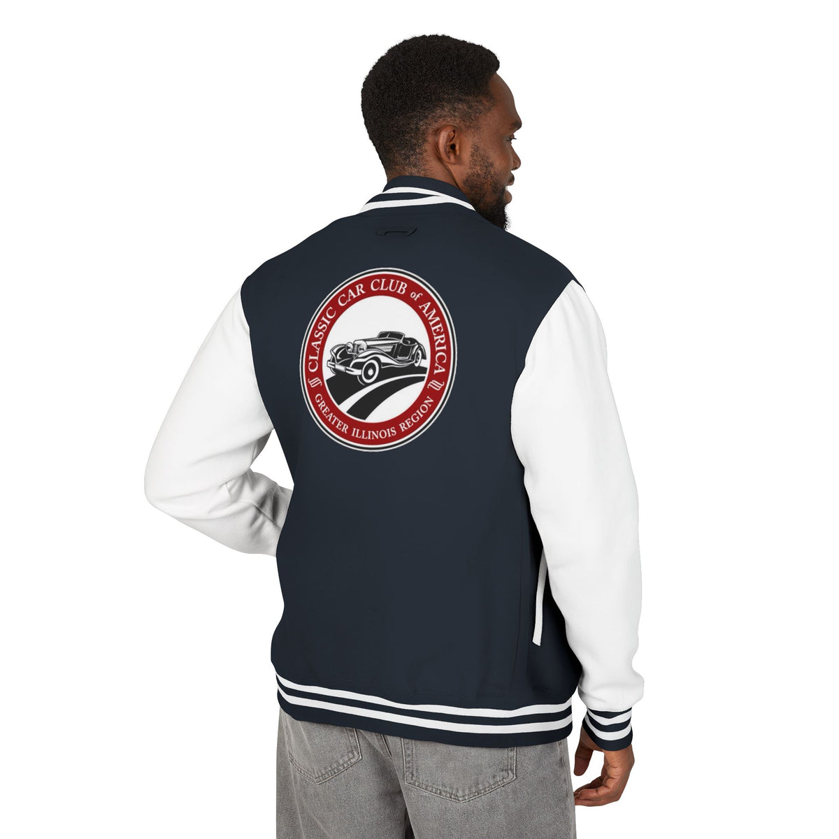 Classic Car Club of America Greater Illinois Region Letterman Jacket - Front and Back Logos