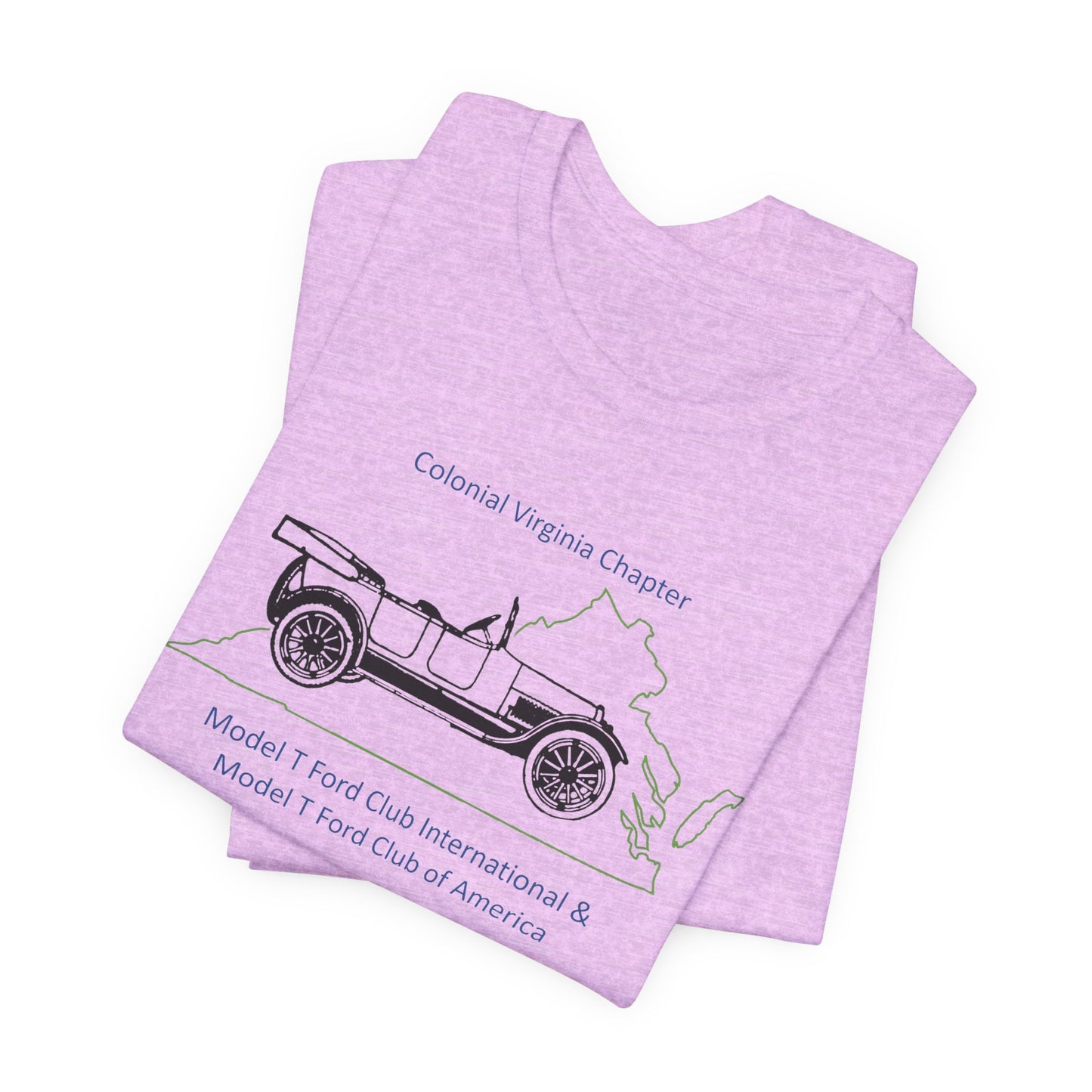 Colonial Virginia Chapter Tee — Colonial Virginia Chapter Vintage Car Shirt