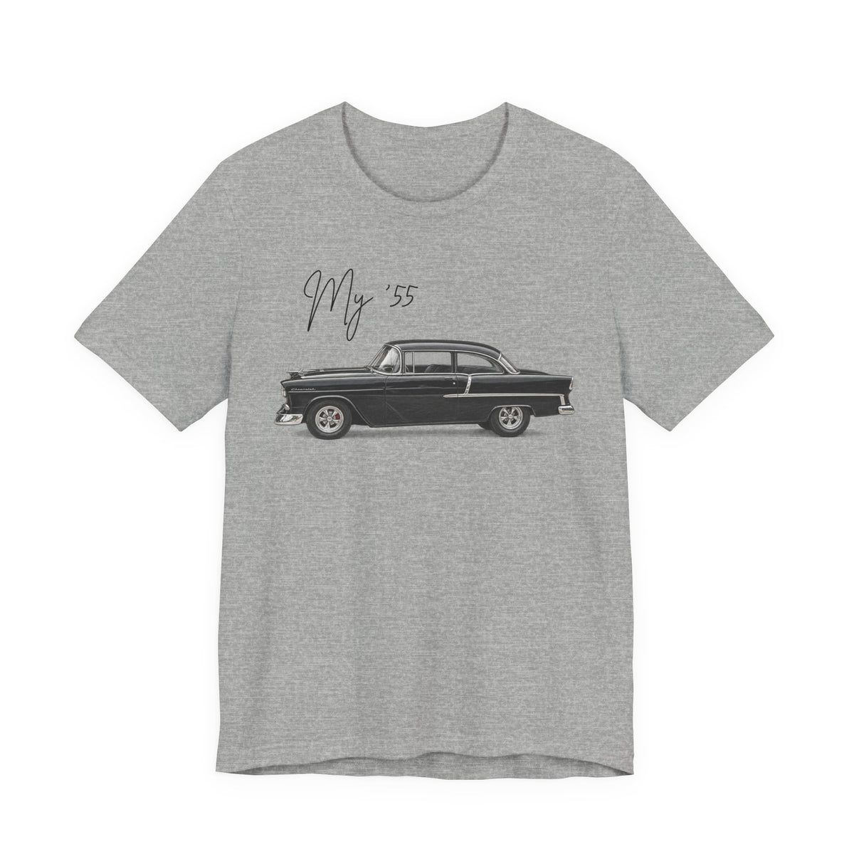 1955 Chevy Black Tee 'My '55' Classic