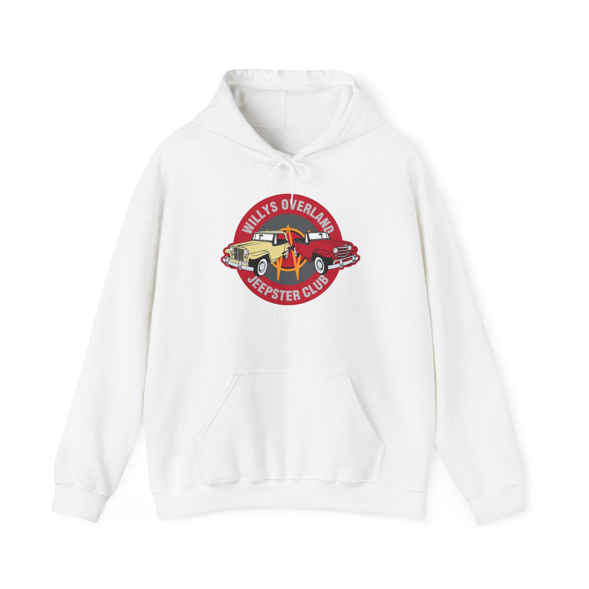 Willys Overland Jeepster Club Hoodie – Unisex Heavy Blend™ Hooded Sweatshirt