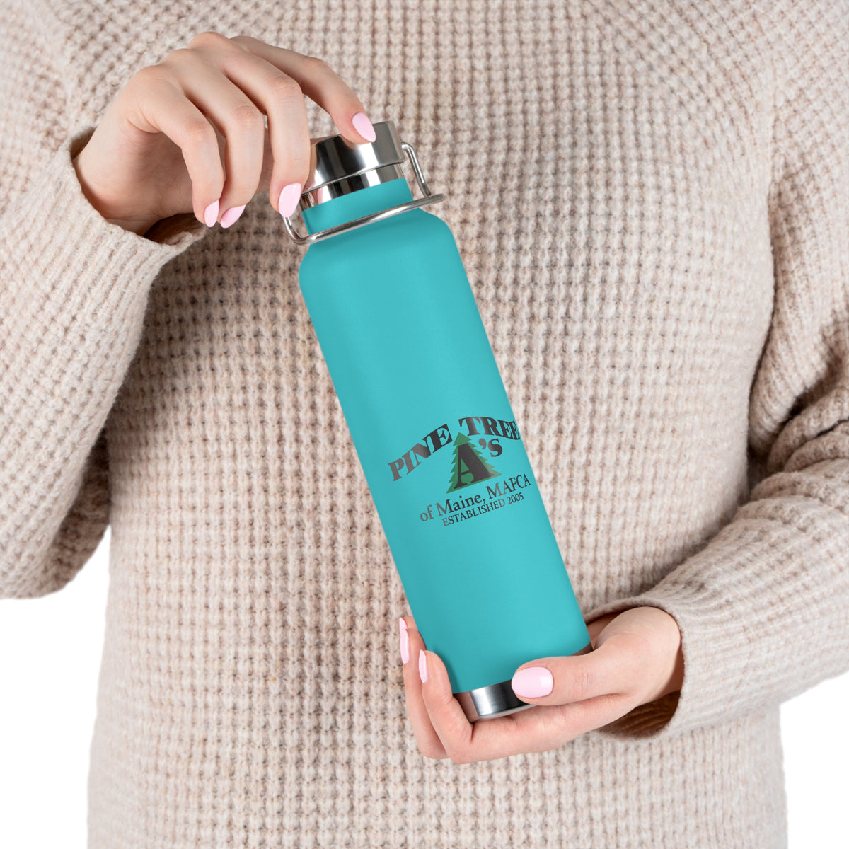 Pine Tree A's of Maine, MAFCA 22oz Copper Vacuum Insulated Water Bottle