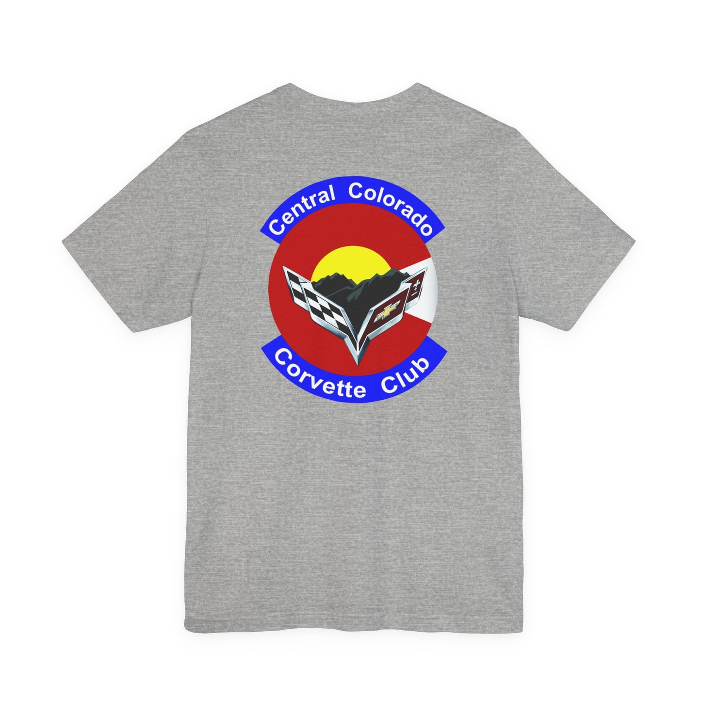 Central Colorado Corvette Club T‑Shirt — Front and Back Logos