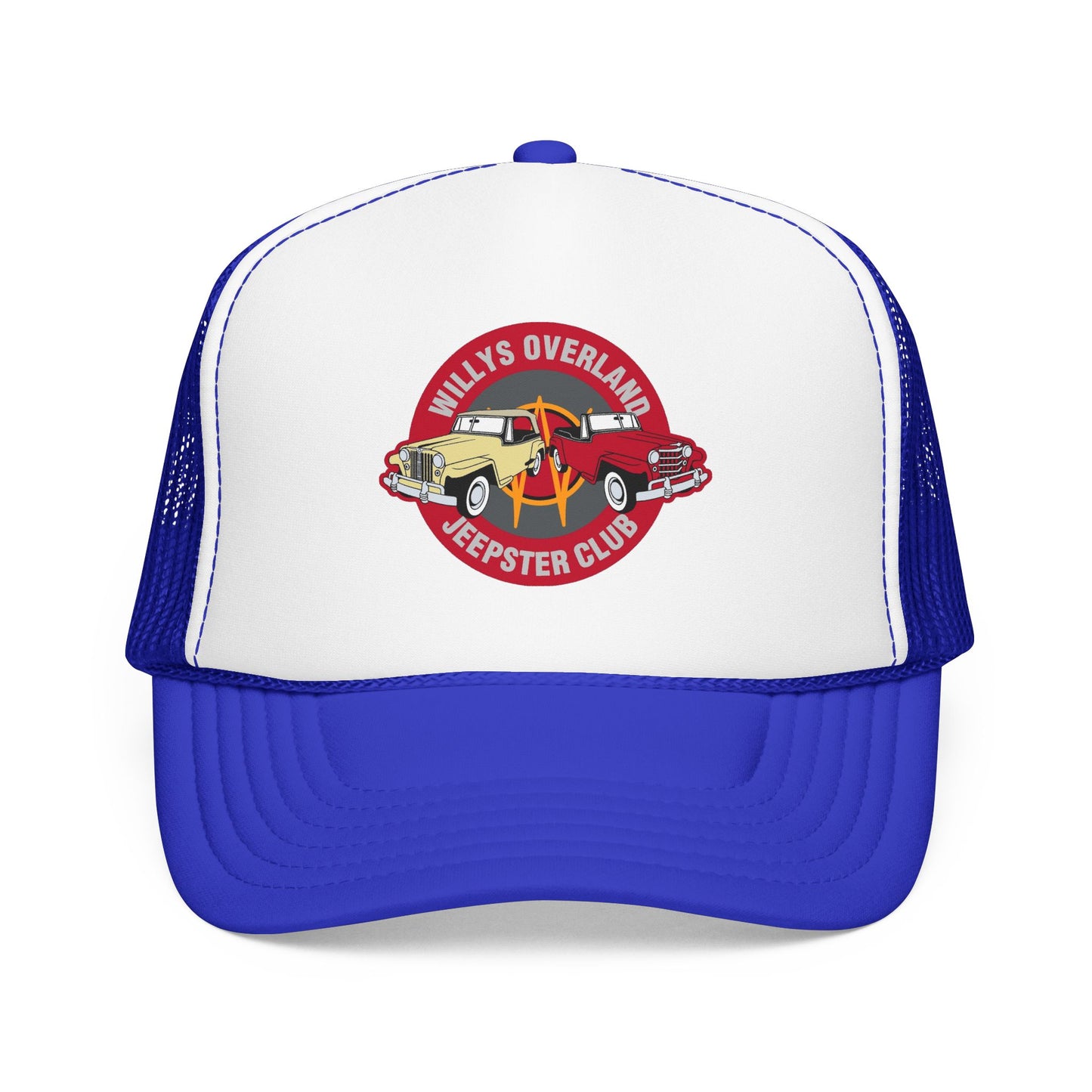 Willys Overland Jeepster Club Printed Trucker Hat